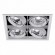 CLE Kardan Einbauleuchte YK4-CDMT 4 x 35/70/150W 36° weiss CLE Kardan Einbauleuchte YK4-CDMT 4 x 35/70/150W 36° weiss
