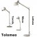 Artemide Tolomeo Micro komplett mit Fu� E14 ALU eloxiert