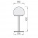 Classic Lamp CLOUD TISCHLEUCHTE CHROM GLAS OPAL 60W  