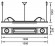 CLE B�roh�ngeleuchte YK Down 1 T5 14W alu grau