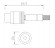 CLE LED Lampenkopf 3W nickel matt