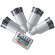 CLE 4x LED RGB System 5W GU10 230V m. 1 Fernbedienung.