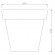 CLE Lichtobjekt LED Blumentopf 66cm