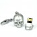 GADGET 4GB USB Stick Totenkopf silber + 1x Lichtkonserve mit 60W Philips Gl�hlampe