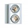 CLE Kardanische Wand- & Deckenleuchte 2x 50W QR-111 YK Webspace Duo Wall alu grau GEBRAUCHT CLE Kardanische Wand- & Deckenleuchte 2x 50W QR-111 YK Webspace Duo Wall alu grau GEBRAUCHT