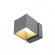 SLV SQUARE TURN HIT-TC Wand- leuchte, eckig, silbergrau, HIT-TC, 20W SLV SQUARE TURN HIT-TC Wand- leuchte, eckig, silbergrau, HIT-TC, 20W