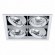 CLE Kardan Einbauleuchte YK4-CDMT 4 x 35/70/150W 36° schwarz CLE Kardan Einbauleuchte YK4-CDMT 4 x 35/70/150W 36° schwarz