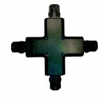 3-PH.-X-VERBINDER SCHWARZ (RUND)