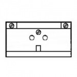 MECHANISCHER L�NGSVERBINDER F. 3-PH.-SCHIENE RUND WEISS
