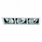 CLE Kardan Einbauleuchte YK3-QR111/CDMT 2 x 75W/1 x 35/70/150W 36� alu grau