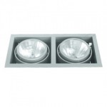 CLE Kardan Einbauleuchte YK2-CDMT Highspeed 2 x 35/70W alu grau