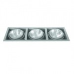 CLE Kardan Einbauleuchte YK3-CDMT Highspeed 3 x 35/70W alu grau