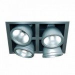 CLE Kardan Einbauleuchte YK4-IA-CDMT 4 x 35/70W alu grau
