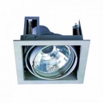 CLE Kardan Einbauleuchte YK1-CDMT Open 35/70W alu grau