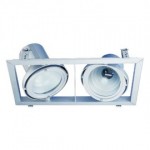 CLE Kardan Einbauleuchte YK12-J-CDMT 2 x 35/70W alu grau