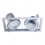 CLE Kardan Einbauleuchte YK12-JR-CDMR 2 x 70W alu grau