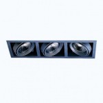 CLE Kardan Einbauleuchte YK3-PAR30/CDMR 3 x 100/70W schwarz