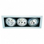 CLE Kardan Einbauleuchte YK13-A-QR111 3 x 50W alu grau