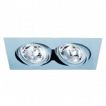 CLE Kardan Einbauleuchte YK12-B-QR111 2 x 50W alu grau