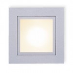 CLE Halogen Wandeinbauleuchte YK Quattro Square 20W 12V edelstahl geb.