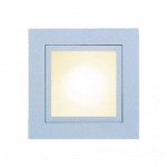 CLE LED Wandeinbauleuchte YK Quattro Square LED 3W alu grau