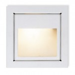CLE Halogen Wandeinbauleuchte YK11 New Wallsquare Open 20W 12V alu elox.