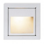 CLE Halogen Wandeinbauleuchte YK11 New Wallsquare Open 20W 12V alu grau