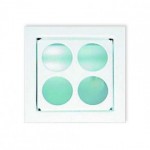 CLE Halogen Wandeinbauleuchte YK11 New Wallsquare Open Round up 20W 12V alu elox.