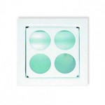 CLE Halogen Wandeinbauleuchte YK11 New Wallsquare Open Round up 20W 12V weiss