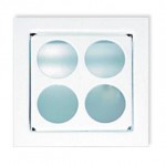 CLE LED Wandeinbauleuchte YK11 New Wallsquare Open Round up LED 2 x 1W weiss