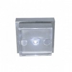 CLE LED Wandleuchte LED4 rote LED alu