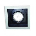 CLE Halogen Deckeneinbauleuchte YK11-CT-Niedervolt 50W alu grau/schwarz