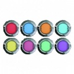 LED RGB Wandleuchten rund 8 Stck. Erweiterungs-Set