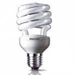 Philips Tornado ESaver Dimmbar Energiesparlampe 8Y T3 20W 827 E27