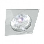CLE Halogen Deckeneinbauleuchte Einbauring Quattro 50W nickel
