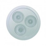 CLE LED Einbauleuchte 3 x 1W Spot alu grau