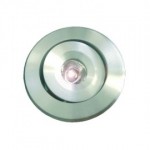 CLE LED Einbauleuchte ALUTEC 1W alu / LED weiss