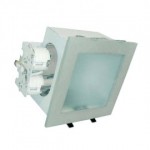 CLE Einbauleuchte YK Quattro Downlight2 2x 18W alu grau