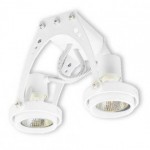 CLE Wand-  und Deckenaufbauleuchte YK Webspace Wall 2-er 2 x 50W weiss
