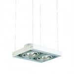CLE Kardanische Hängeleuchte YK Webspace Duo PL 2x 50W weiss