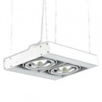 CLE Kardanische Hängeleuchte YK Webspace Duo BA 2x 50W weiss