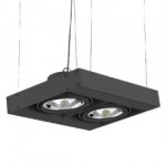 CLE Kardanische Hängeleuchte YK Webspace Duo BA 2x 50W schwarz