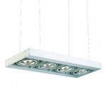 CLE Kardanische H�ngeleuchte YK Webspace Long Line BA 4x 50W weiss