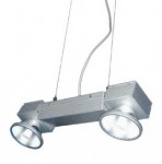 CLE H�ngeleuchte Powerline-S-MASTER  2 x 60W alu grau