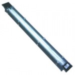 CLE Fassadenleuchte Out Longline 58W alu grau