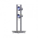 CLE Stehleuchte Tower CDM-T 2x 35/70 /150W  alu grau