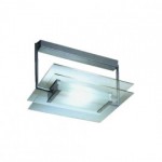 CLE Halogen Wand- und Deckenleuchte Glasbaustein Mini 100W alu grau -*A