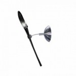 CLE Objekt Design Wandleuchte Lily Wall 35W 230V Glas schwarz