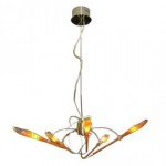CLE Objekt Design Pendelleuchte Lily Pendel 5x 35W 230V Glas amber