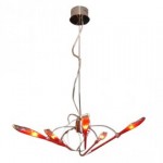 CLE Objekt Design Pendelleuchte Lily Pendel 5x 35W 230V Glas rot